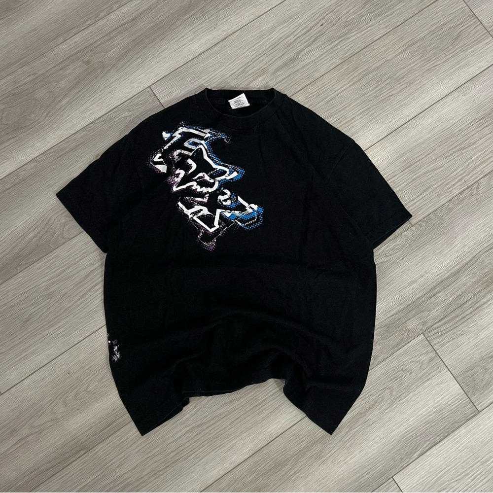 Sick Vintage 90s Y2K Fox Racing Motocross Big Logo T Shirt